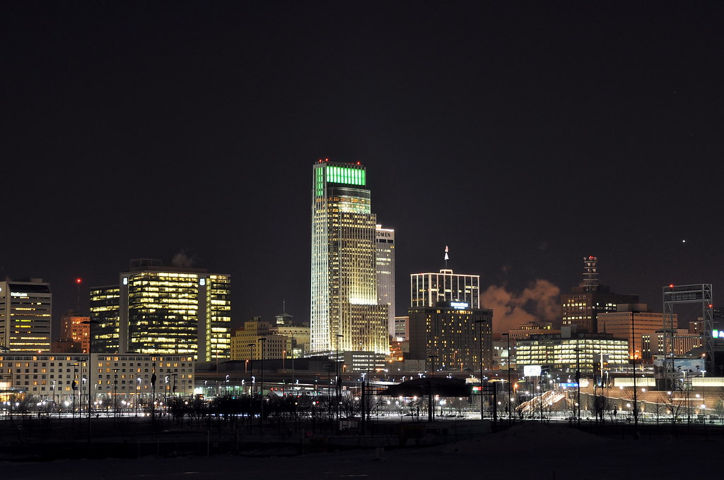 Downtown Omaha NE Omaha in Winter. These shots were take… Flickr