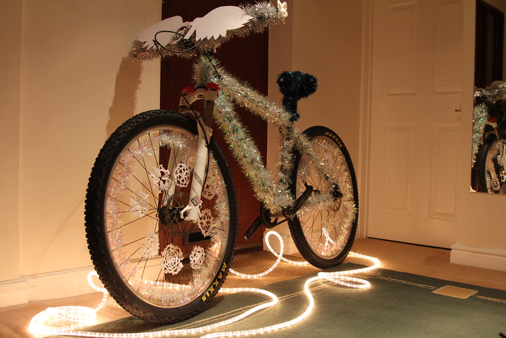 Christmas Bike Decorating fun Spent all evening decorating… Flickr