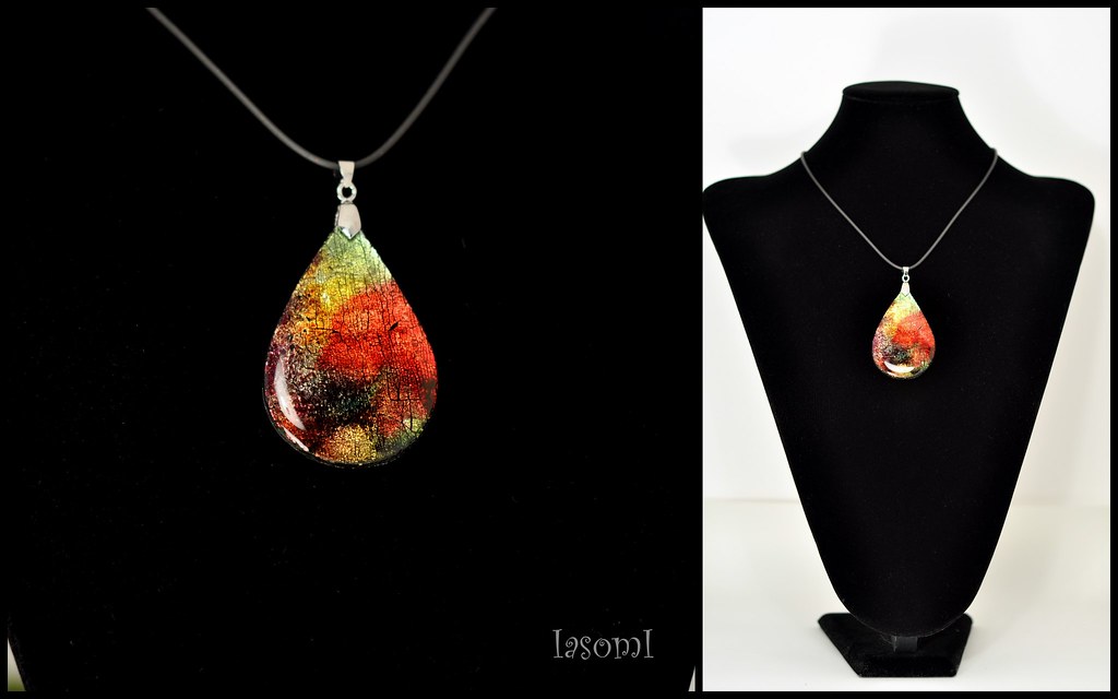 Pendant Polymer clay, epoxy resin Pendant made of polyme… Flickr