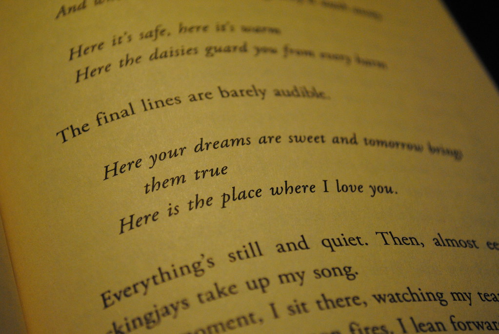 the hunger games rue's death "Everything's still and qui… Flickr