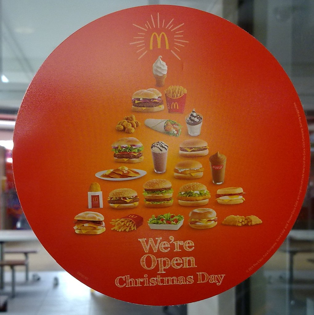 McDonald's Food We're Open Christmas Day hytam2 Flickr
