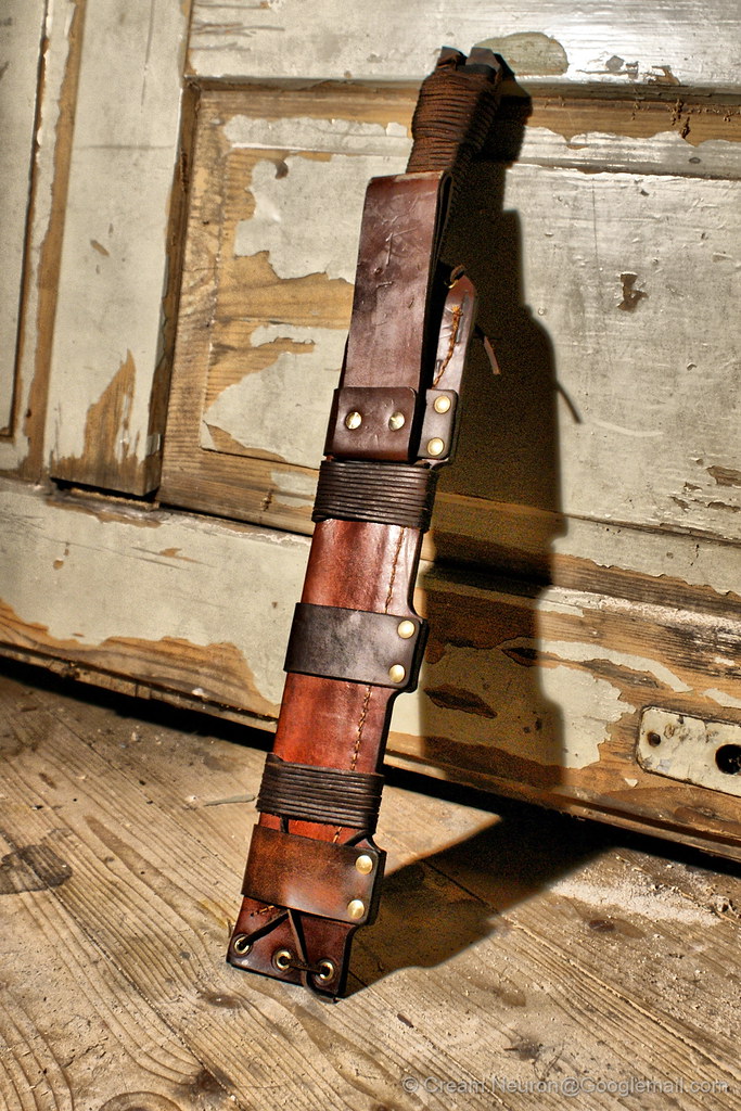 Leather Sheath for Custom Machete 4 creamneuron Flickr