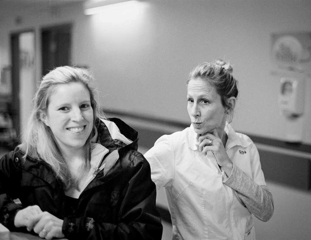 Erin & Treva Pentax SF1, Ilford XP2, ISO200, Rodinal stand… Flickr