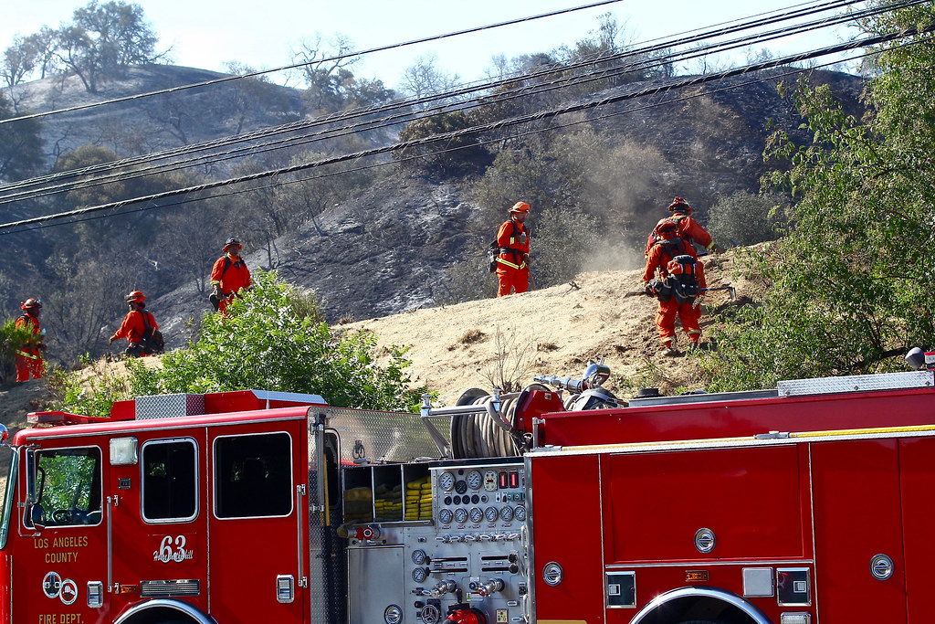 "Old Fire", burning in Calabasas, mopup action from today 0 Flickr