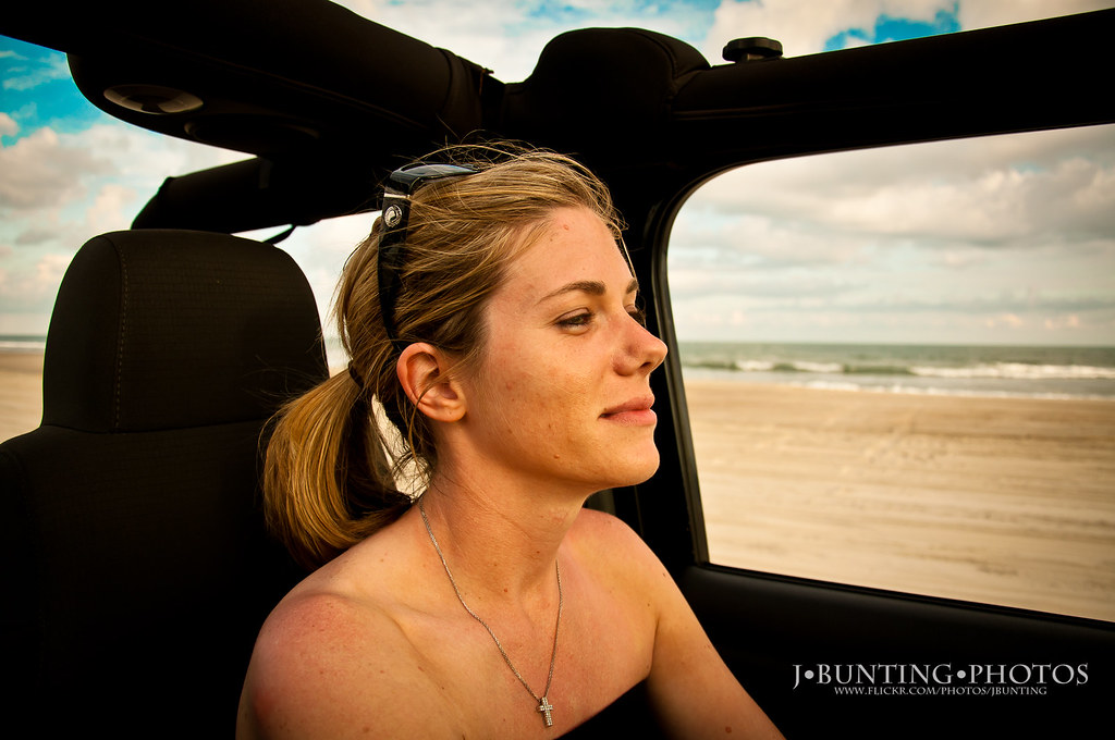 Ocracoke Island, NC My wife driving our Jeep on Ocracoke I… Flickr