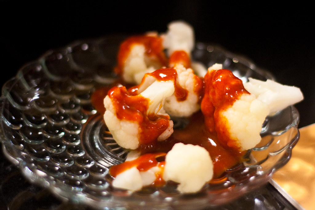 Cauliflower with Hot Sauce at Golden Pig If you are intere… Flickr