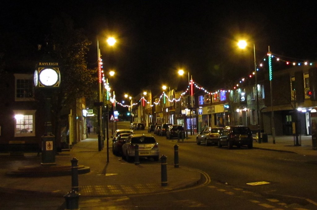 Rayleigh High Street Christmas 2011 illuminations Steven K. Hearn