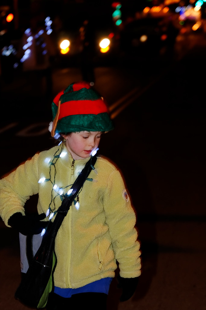 Elf Wearing Christmas Lights, Missoula Festival of the Lig… Flickr
