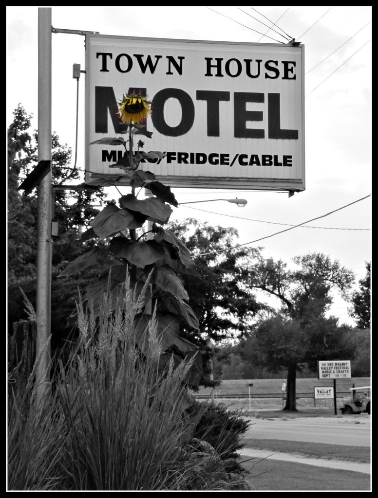 Town House sunflower Motel in Winfield, Kansas. jimsawthat Flickr