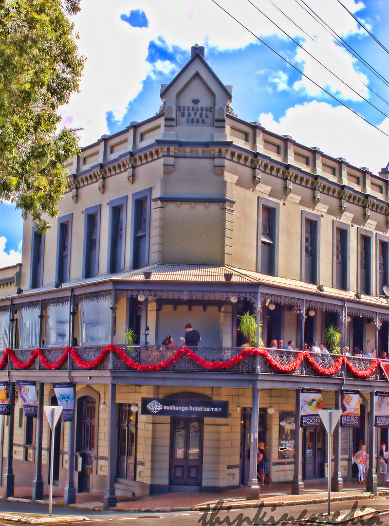 Exchange Hotel c.1885 Three storey corner hotel, rendered … Flickr