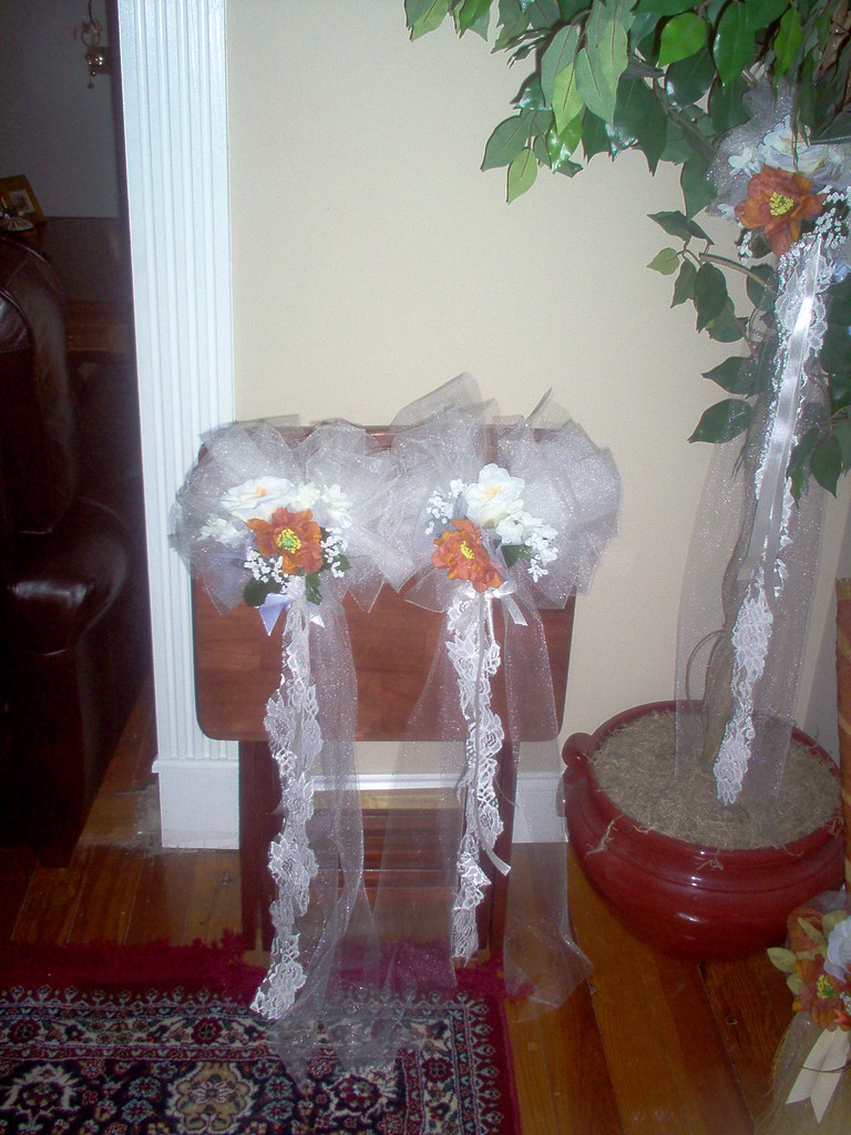 pew bow decor fall wedding pew bow decorations Any Occasion