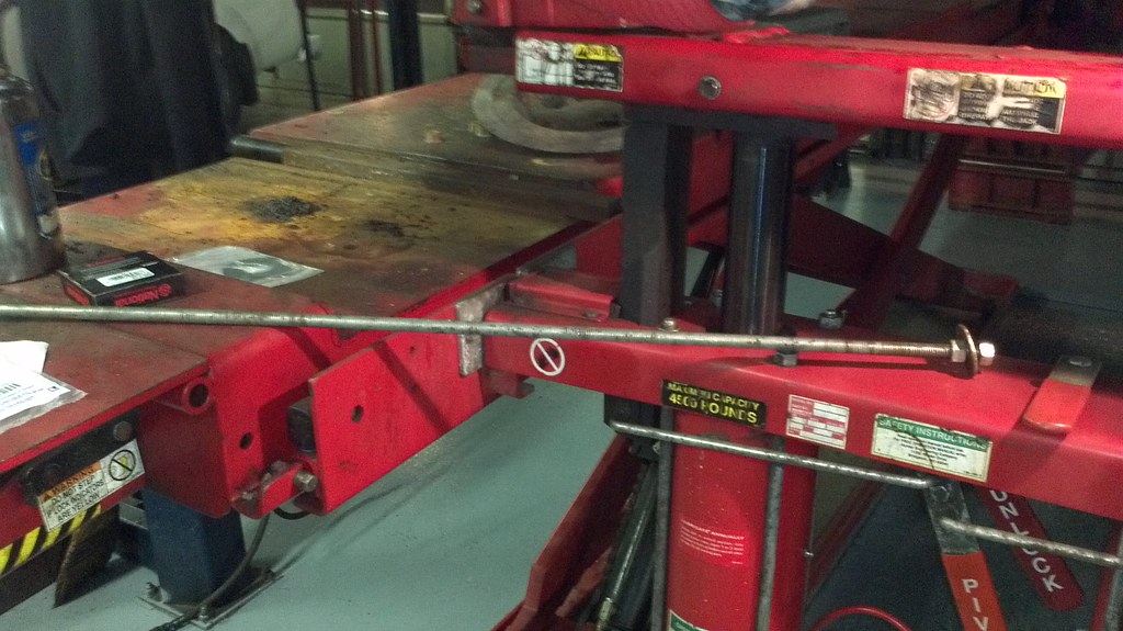 Axle tube tool Threaded rod with washer on end to help cle… Flickr