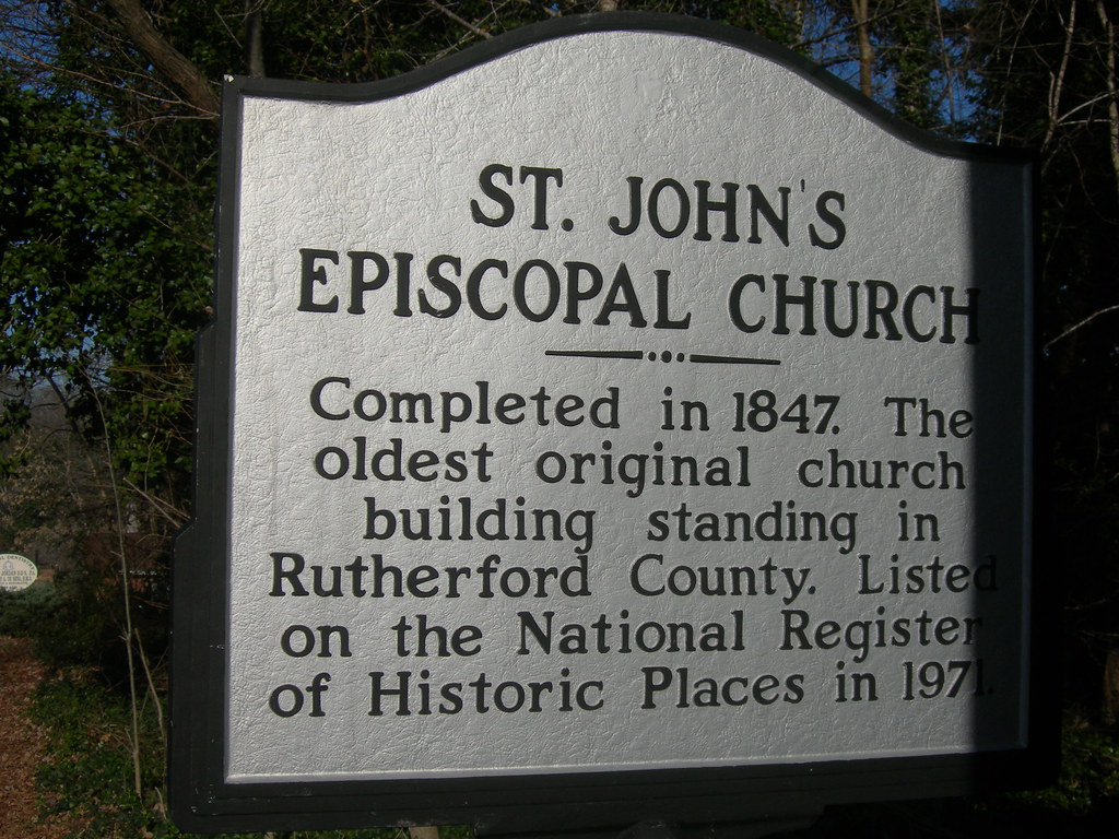 St Johns Episcopal Church Marker Rutherfordton, North Caro… Flickr