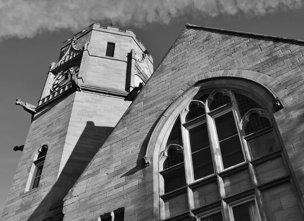 Loftus Town Hall Clock Tower b&w Loftus Town Hall was … Flickr