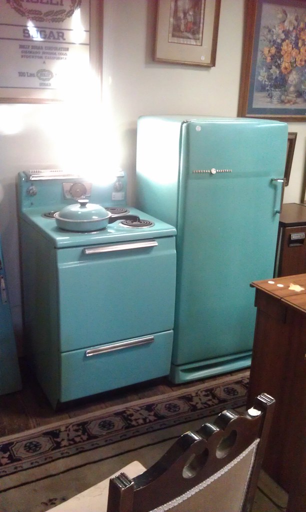 Vintage Turquoise Appliances These were in working conditi… Flickr
