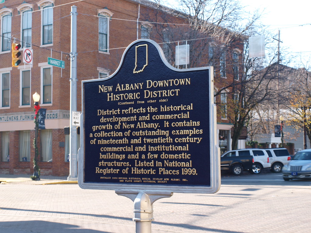 New Albany downtown historic district marker, New Albany, … Flickr