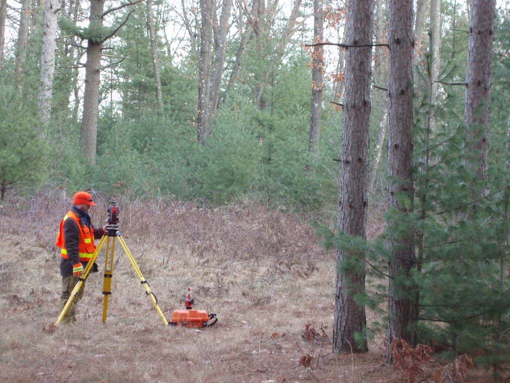 Pine Surveying Surveyor John out in the pines David Bosshard Flickr