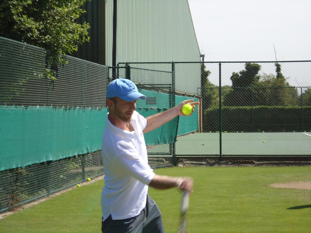 Mark hitting some balls at our academy Grand Slam & Topnotch Tennis
