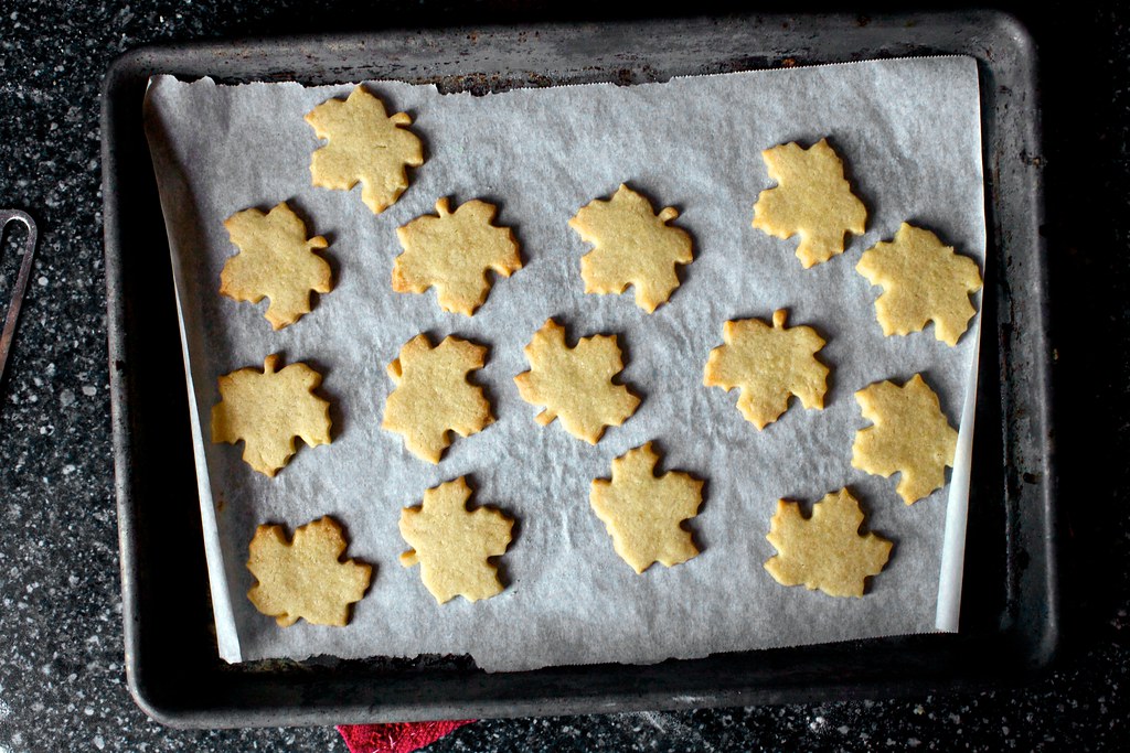 maple leaves Nutmeg Maple Butter Cookies on smittenkitchen… deb