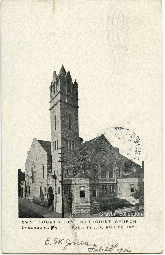 Lynchburg Virginia post card Court House Methodist Churc… Flickr
