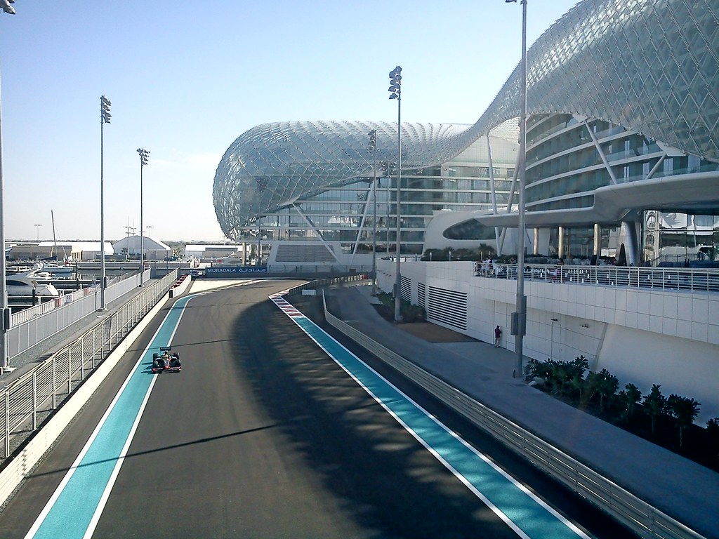 The bridge across from the Yas Marina hotel tripGP Flickr
