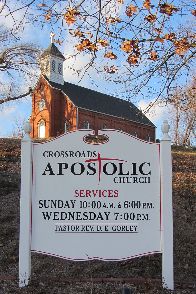 Crossroads Apostolic Church & sign, Junction City, Ky. Flickr