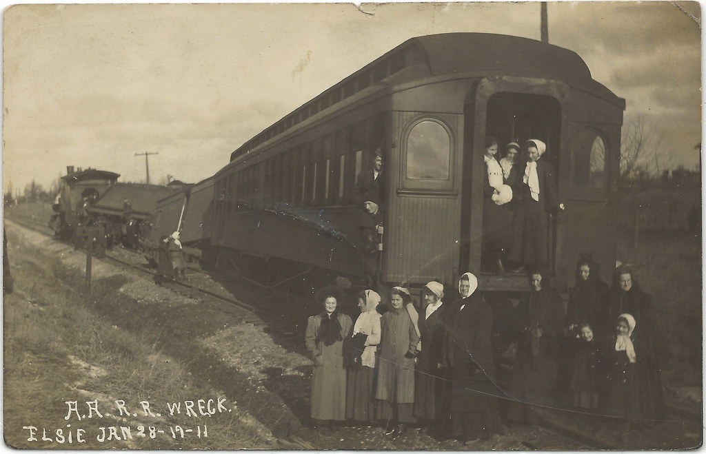 SW Elsie MI RPPC 1911 Clinton County Ann Arbor Railroad AA… Flickr