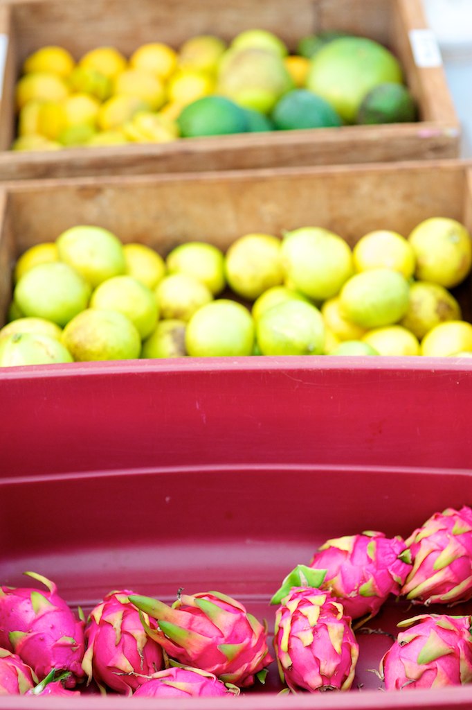 Kapaa farmers market 4 Dragon fruit, limes, lemons Flickr