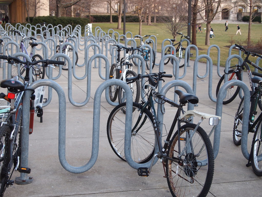 Bike Rack City Room for so many many bikes. Jaysin Trevino Flickr