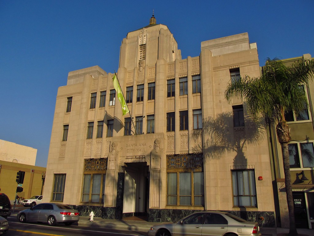Santa Ana, California The beautiful Art Deco style Santa A… Flickr