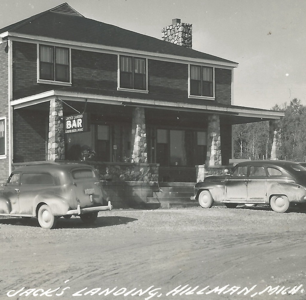 NE Hillman MI RPPC Jacks Landing Historic Inn BAR AND REST… Flickr