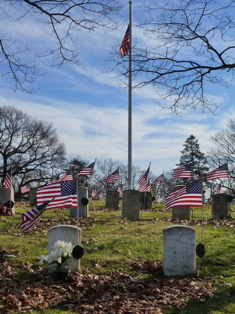Brookdale Cemetary. Dedham, MA War Veterans Hill at Brookd… Flickr