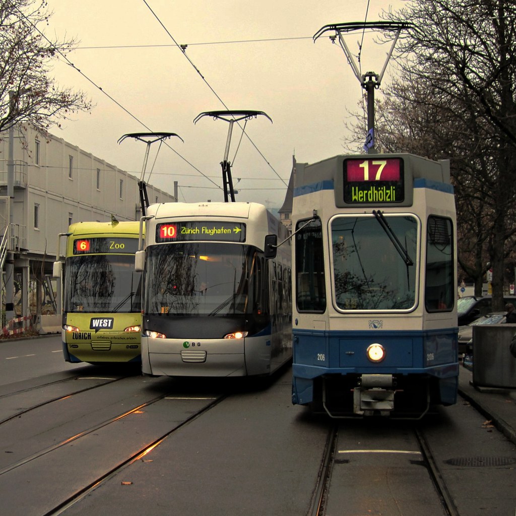 Tram Zürich 2011 Die neue Linie 17 The first day of oper… Flickr