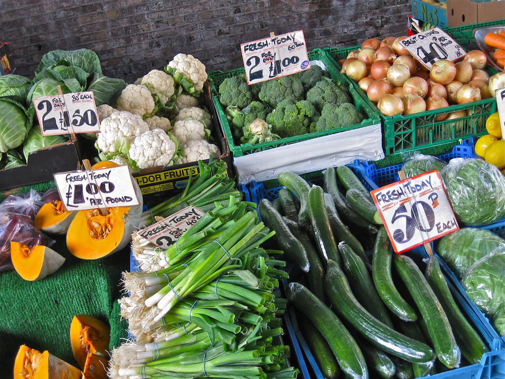Brixton Market, London, UK Vegetables for sale at the Brix… Flickr