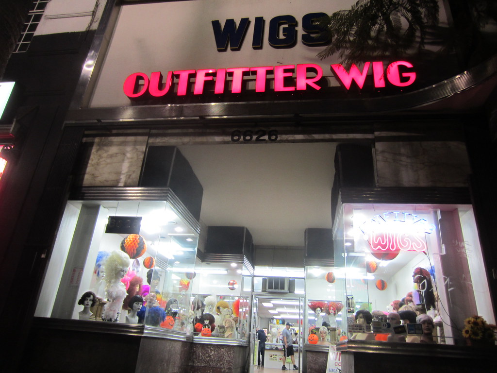 Outfitter Wig, Wigs on Hollywood Boulevard in Los Angeles,… Flickr