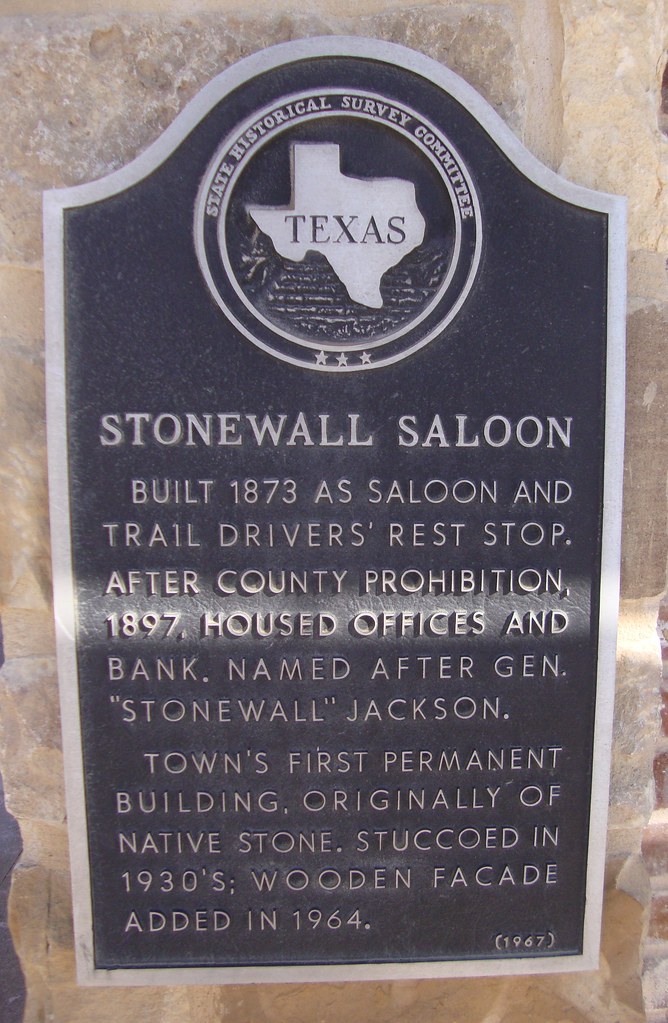 Old Stonewall Saloon Marker (Saint Jo, Texas) Located on t… Flickr