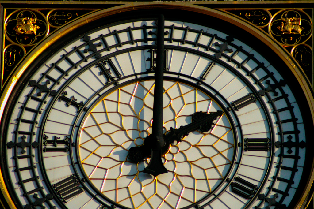 Top of the Hour The beautifully decorated clockface at Th… Flickr