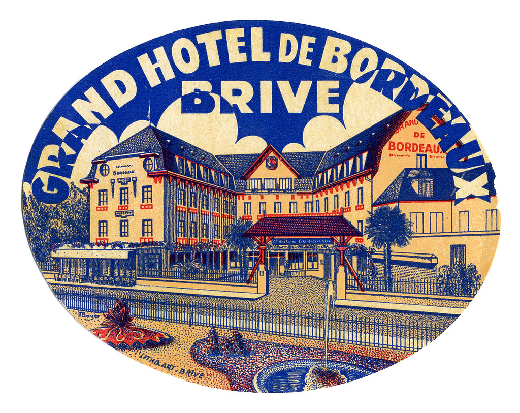 grand hotel de bordeaux BrivelaGaillarde france Art of the Luggage