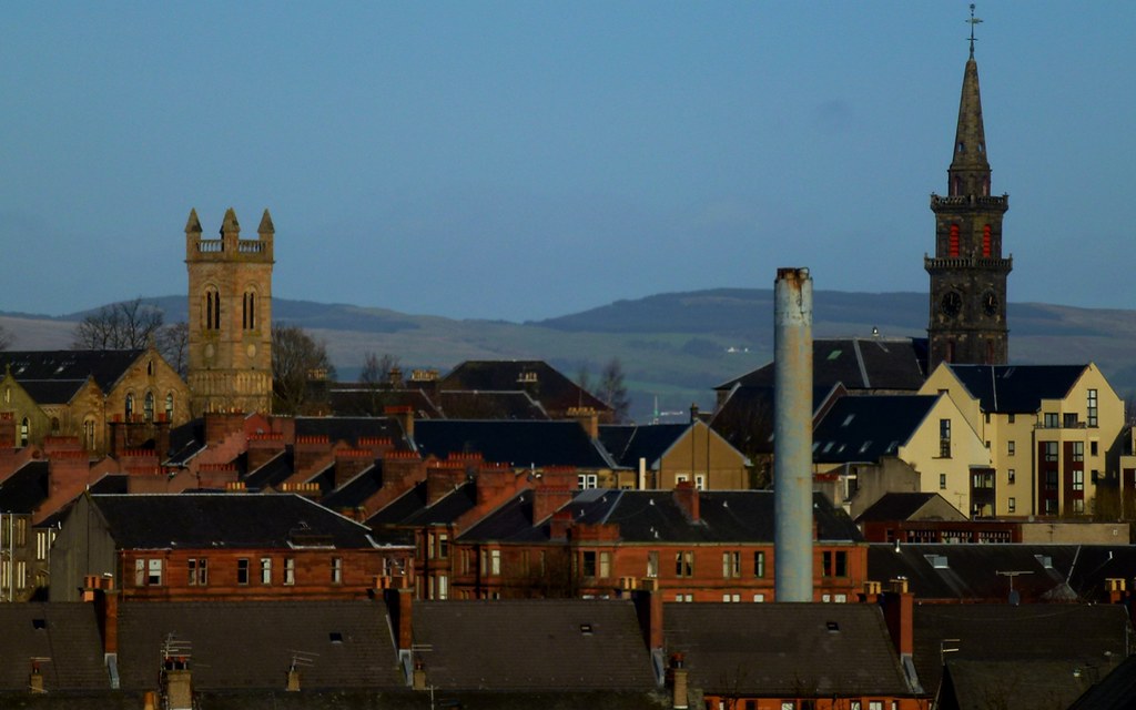 Paisley Town sky line from High Calside david cameron phot… Flickr