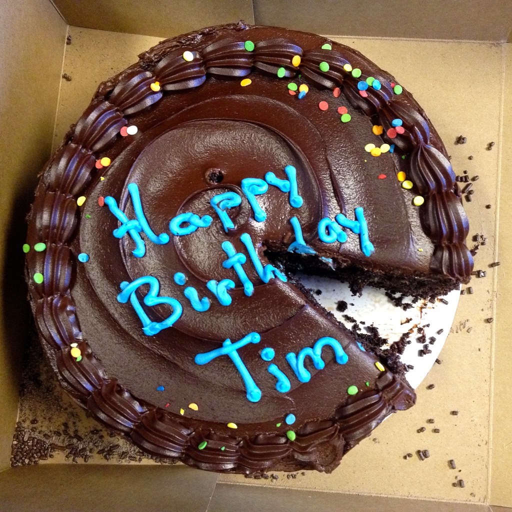 Happy Birthday Tim Chocolate Cake Lynn Friedman Flickr