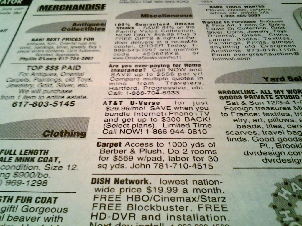 Newspaper classifieds Local newspaper classifieds for peop… Flickr