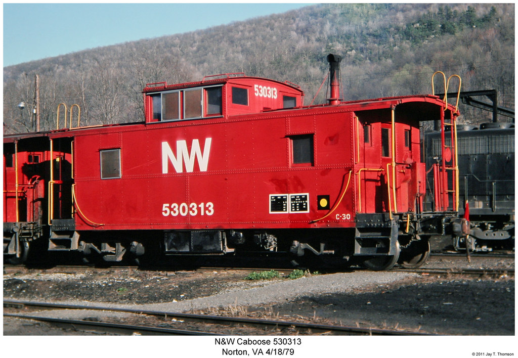 N&W Caboose 530313 Reproduced 35mm Slide Photo shot by my … Flickr