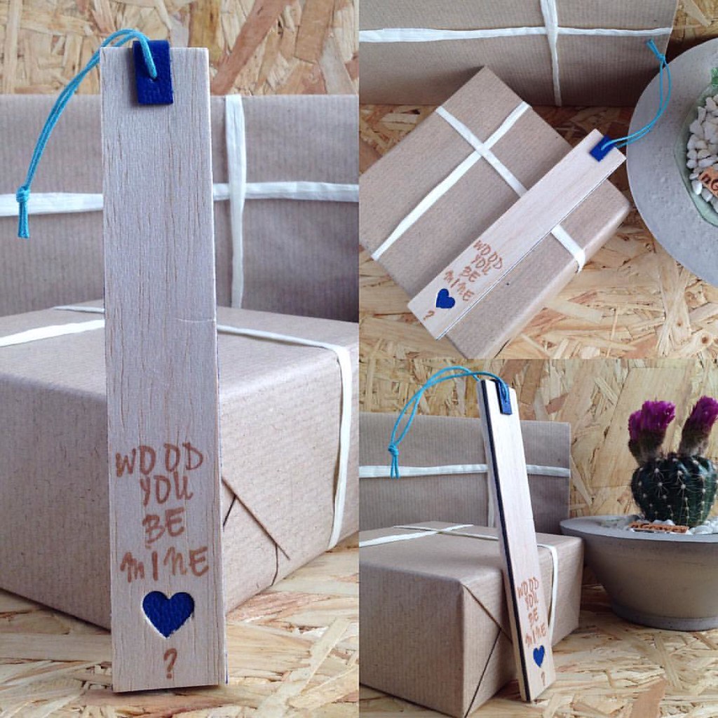 Wood you be mine? 💍🎁 Handmade Upcycled Blue Leather & Wo… Flickr