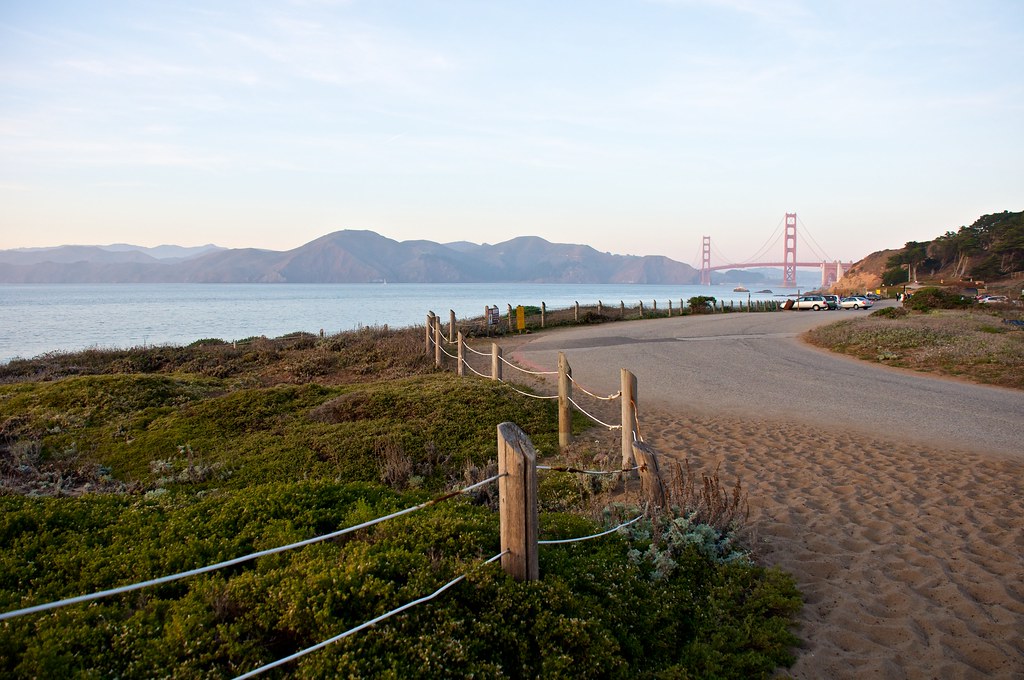 View from parking lot at Baker Beach Don DeBold Flickr