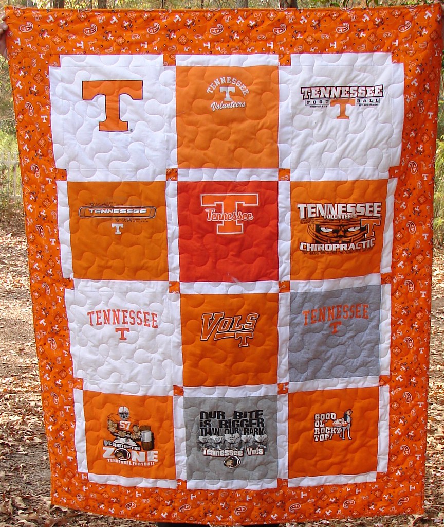 University of Tennessee Tshirt Quilt Commissioned Tshirt… Flickr