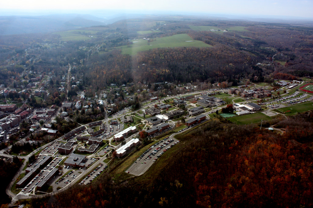 Alfred campus aerial view taken Oct. 2008 Alfred State College Flickr