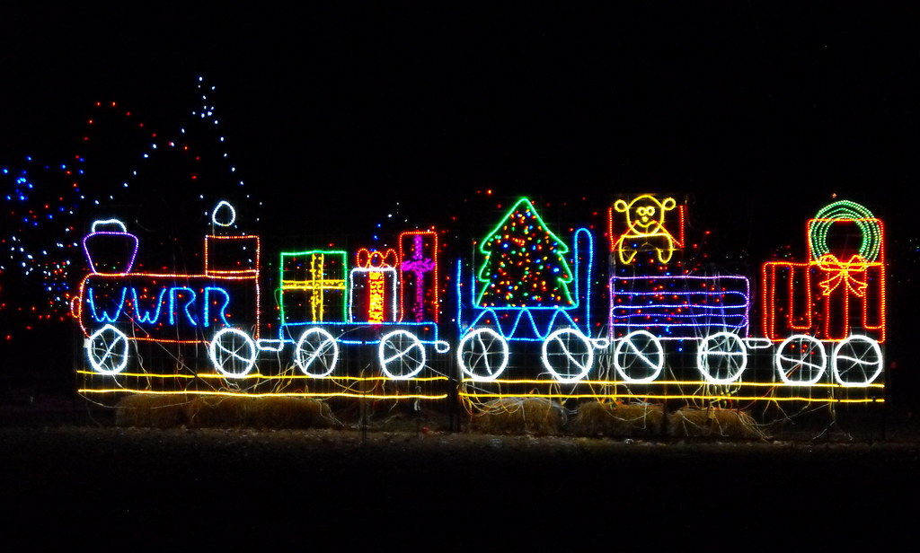 WWRR Christmas Train Light Display. Mark Flickr