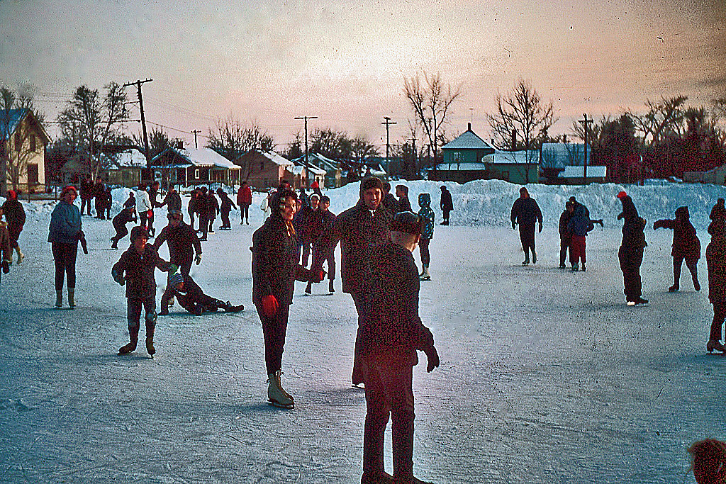 Caribou Maine, Teague Park skating rink 1964 2 Bob Cyr wit… Flickr