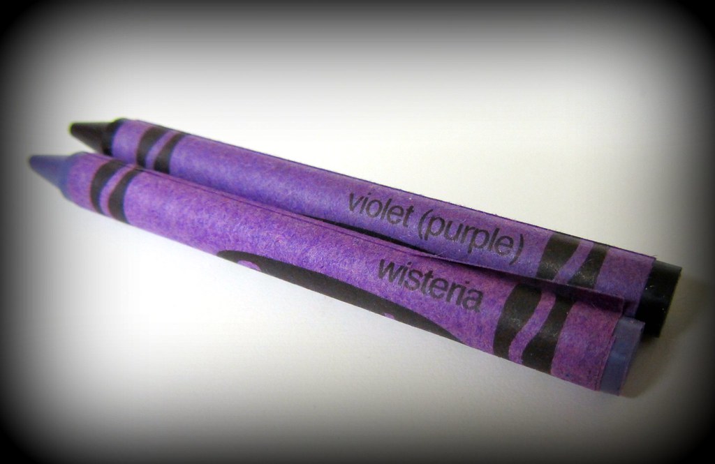 Purple Wisteria I finally had to resort to Crayons too. Af… Flickr