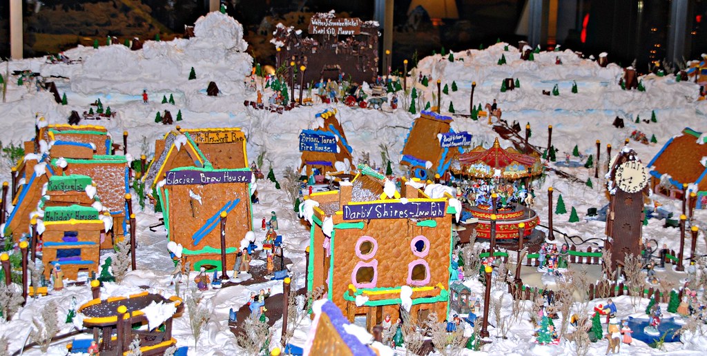 Christmas Gingerbread VillageCaptain Cook Hotel Anchorage Alaska a